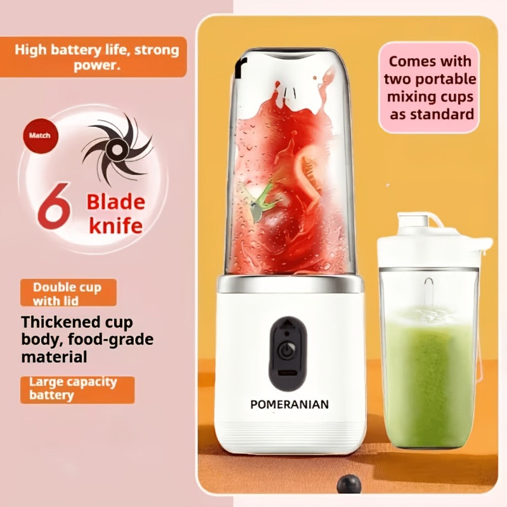 Portable Blender Rechargeable – Mini Personal Juicer for Smoothies, Milkshakes & Juice, USB Charging, Compact & Lightweight for Travel, Outdoor, Camping & Gym, Multiple Capacities & Colors