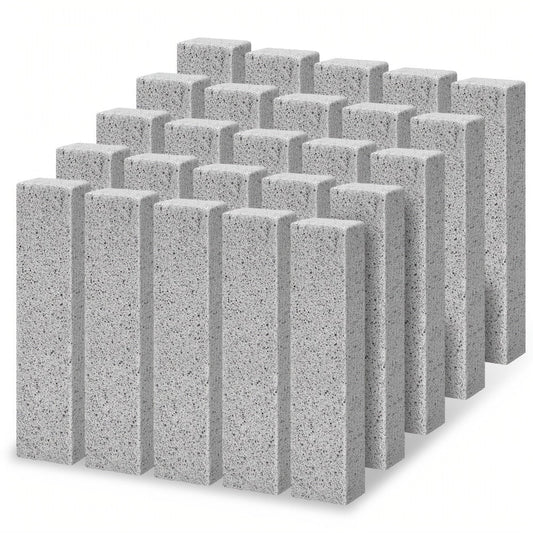 Pumice Stone Cleaning Sticks 25pcs Heavy Duty Scouring Stick for Toilet Bowl Bath Kitchen Pool Tile Grout Hard Water Stain Remover Household Cleaning Supplies
