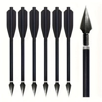 Broadhead Mini Crossbow Bolts 6pcs | 6.7 Inch Aluminum Alloy Archery Arrows with Sharp Tips for 50-80 Lbs Mini Crossbow – Multiple Colors for Adult Shooting, Hunting & Target Practice