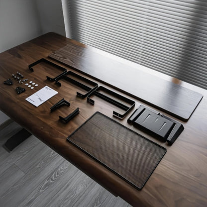Monitor Stand Organizer with Headset Holder Phone Stand & Game Controller Holder, Versatile Desktop Riser for Computer Monitor Laptop