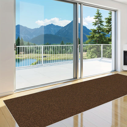 Non-Slip Runner Rug for Hallway Kitchen Stairs - Thick 4mm Long Roll Rug 23.22" Wide, Machine Washable, Multiple Sizes & Colors