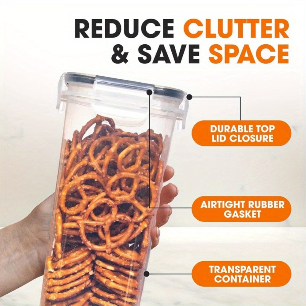 Food Storage Containers Multi-Size Pantry Set with Matching Lids, Labels and Markers in Four Pack Options