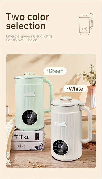 8-in-1 Nut Milk Maker 35oz 8-Blade - Almond Oat Soy Coconut Plant-Based Milk Machine with Delay Start Keep Warm Self-Cleaning Boil Water Function - Non-Dairy Beverage Blender Soy Milk Maker Beige