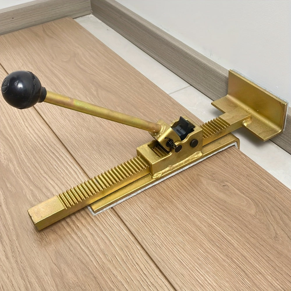 Hardwood Flooring Jack and Positioning Tool for Tongue-and-Groove, Laminate and Engineered Wood Installation