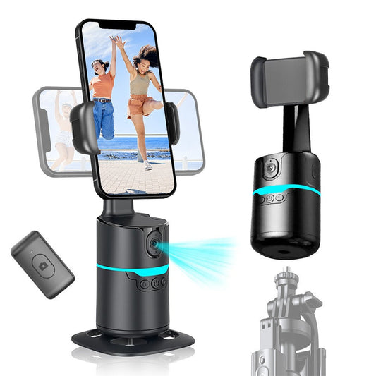 Auto Tracking Tripod with Detachable Remote & Rechargeable Battery – No App Needed, 360° Smart Phone Holder for TikTok, YouTube, Live Streaming, Fitness & Solo Content Creation