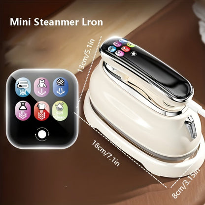 White 1300W Touchscreen Steam Iron with Five Settings, 160 mL Tank and Horizontal or Vertical Use