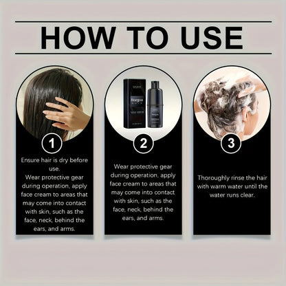 Hair Color Shampoo, Hoegoa Hair 3-in-1 100ml Color Foam with Purple, Black, Red or Brown Options