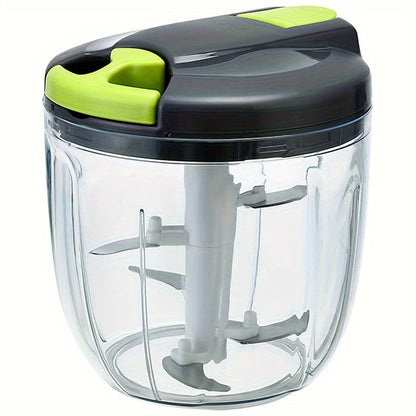 Vegetable Chopper with 3/5 Blades – Multifunctional Onion Chopper, Food Dicer & Salad Cutter with Container | Kitchen Gadget Set for Potato, Carrot, Garlic
