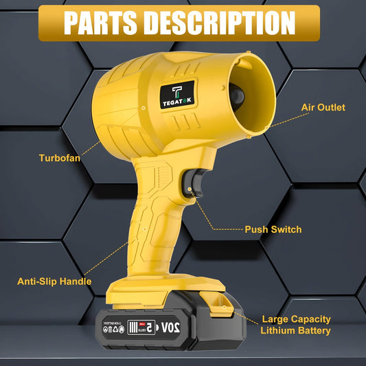 Cordless Air Blower | Electric Jet Dryer Car Snow Dust Leaf Blowing