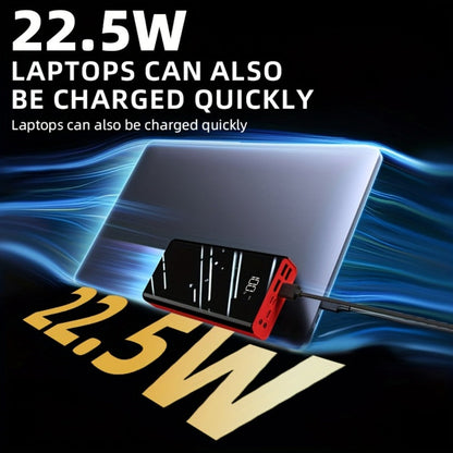 100000mAh Portable Power Bank with Flashlight LED Display Bidirectional Fast Charging Multi-Device USB Charger for Camping Outdoor Emergency – High Capacity Battery Pack Holiday Gift