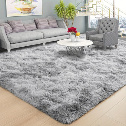 Fluffy Indoor Area Rug in Five Colors and Six Size Options for Living Room, Bedroom, Kitchen or Bathroom