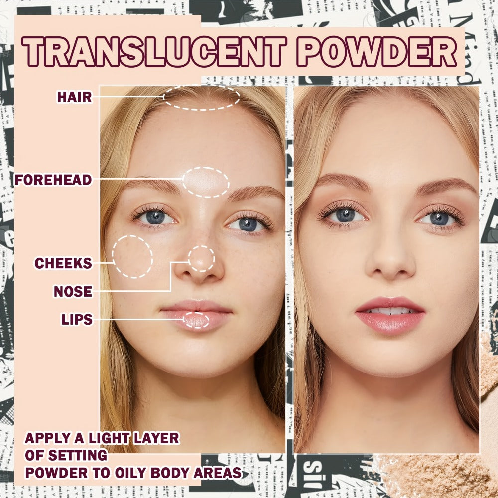 BB Cream Makeup Kit with Powder, Brush and Sponge in Three Exact Numbered Shade Options for Face Makeup
