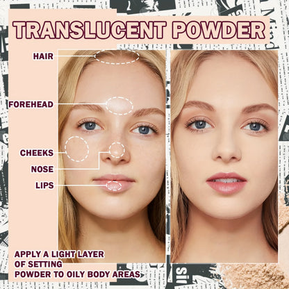 BB Cream Makeup Kit with Powder, Brush and Sponge in Three Exact Numbered Shade Options for Face Makeup