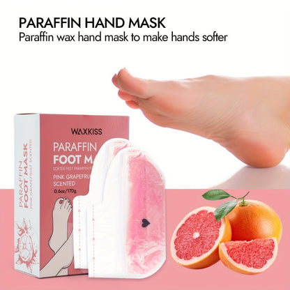 Paraffin Wax Hand & Foot Mask Deep Moisturizing Beauty Treatment – Smooth Soft Skin, Pink Grapefruit & Lavender Scents, Long-Lasting Stone Wax Formula, Home Spa Gift Set for Women