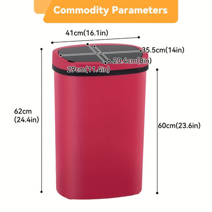 Touchless Motion Sensor Trash Can 13 Gallon 50L – Automatic Kitchen Garbage Can for Home Office Bedroom Living Room