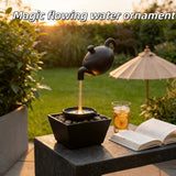 Black Hanging Teapot Water Flow Ornament