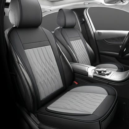 Car Seat Covers Front Pair with Full-Surround High-Back Design and Fifteen Color or Pattern Options