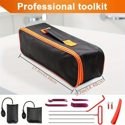 14-Piece Car Tool Kit Automotive Repair Hand Tool Set – Essential Vehicle Maintenance Kit No Battery Required for Home Garage & Roadside Emergency