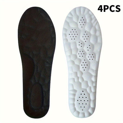 Two-Pair Cushion Shoe Insoles in Black or Gray with 12 EU35-46 Color-and-Size Options Pictured