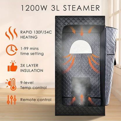 Portable Sauna | Steam Sauna Tent Home Spa Gym Yoga Detox Relaxation