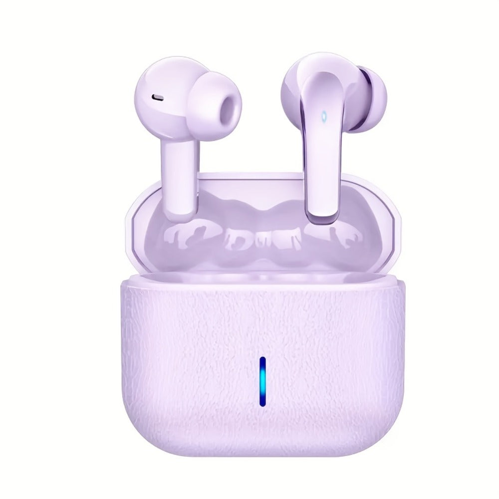 Bass Stereo Wireless Earphones Bluetooth 5.4, 40-Hour Playtime In-Ear Earbuds with Noise Cancelling Mic & LED Display, Touch Control Type-C Charging, Compatible with Laptop Tablet Phone, Sport Exercise
