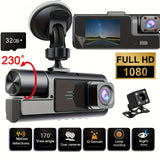 Dashcam with three lenses + 32G