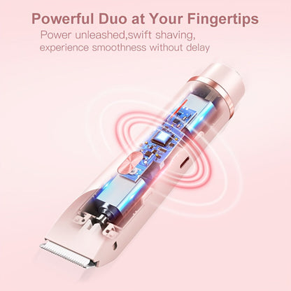 Electric Shaver 2-in-1 Women’s Razor and Bikini Trimmer with IPX6 Wet/Dry Use and USB Rechargeable Power