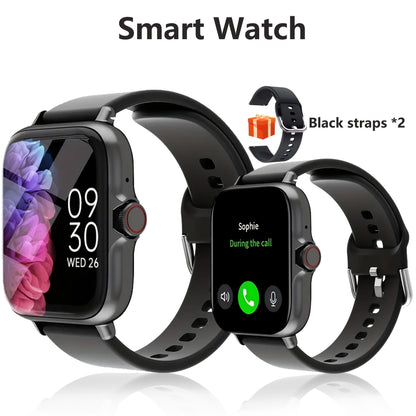 Smartwatch with Bluetooth Calling 1.91" AMOLED HD Touch Screen, Voice Assistant, Music Playback, Built-in Mic & Speaker, Multi-Sport Fitness Tracker – iPhone & Android Compatible