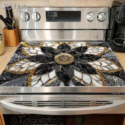 Lotus Marble Pattern Stove Protector Mat in 28.35 x 20.47-Inch or 3.9 x 7.8-Inch Checkout Sizes