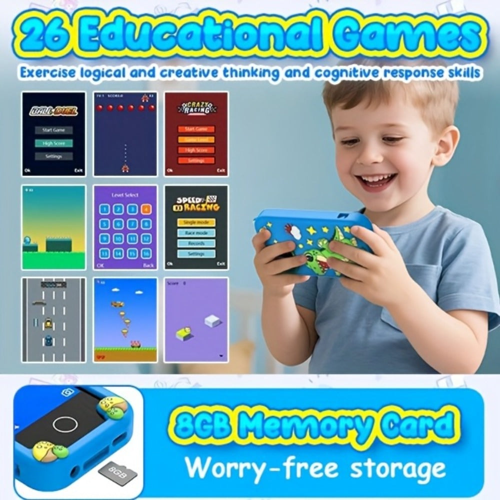Kids Toy Mobile Phone with Dual Cameras, Touchscreen & MP3 Player – Educational Toy with Games, Alarm Clock & USB Charging, Birthday & Christmas Gift for Boys & Girls