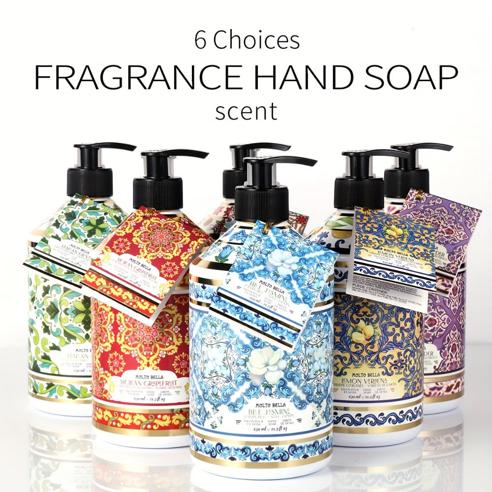 Moisturizing Liquid Hand Soap 2-Pack 21.3 fl oz Each — Foaming Pump Dispenser in 5 Scents, Gentle Gel Formula for All Skin Types, Bathroom Kitchen Office & Travel Hand Wash