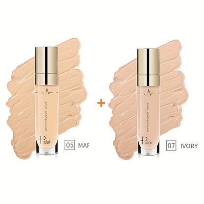 Two-Piece Under-Eye Concealer Set with Liquid Stick Applicators for Buildable Everyday Face Makeup