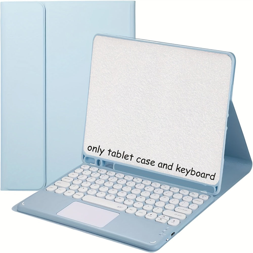 Detachable Touchpad Keyboard Folio for Samsung Galaxy Tab S9 FE/S9/S8/S7 or A9+ in Four Color Mappings