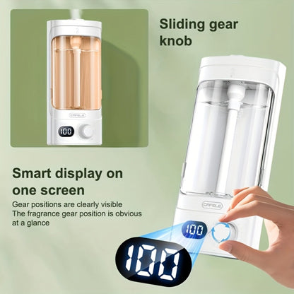 300ml Rechargeable Essential Oil Diffuser with Numeric Display, 100-Level Control Label and One Oil Bottle