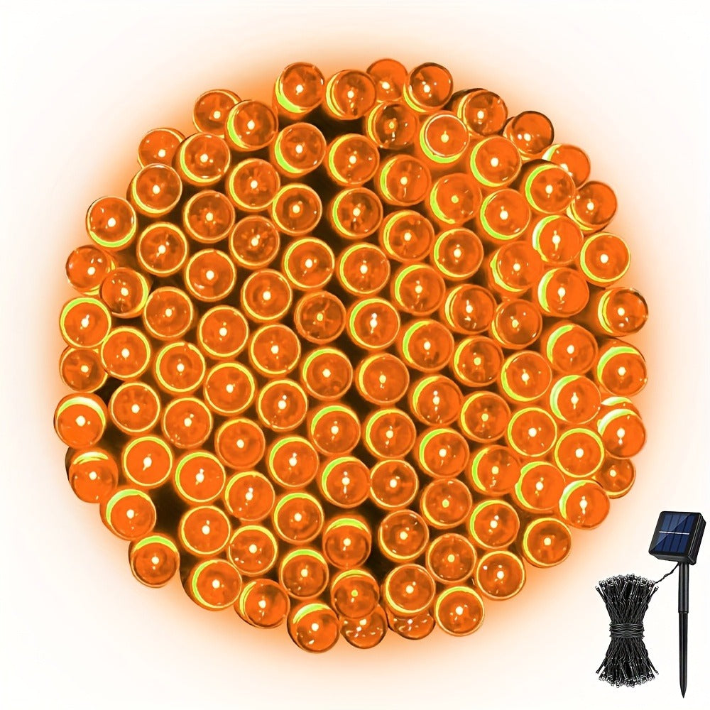 String Lights, IP65 Solar Fairy Lights with Eight Modes, 100- or 200-LED Pack Options and Seven Colors