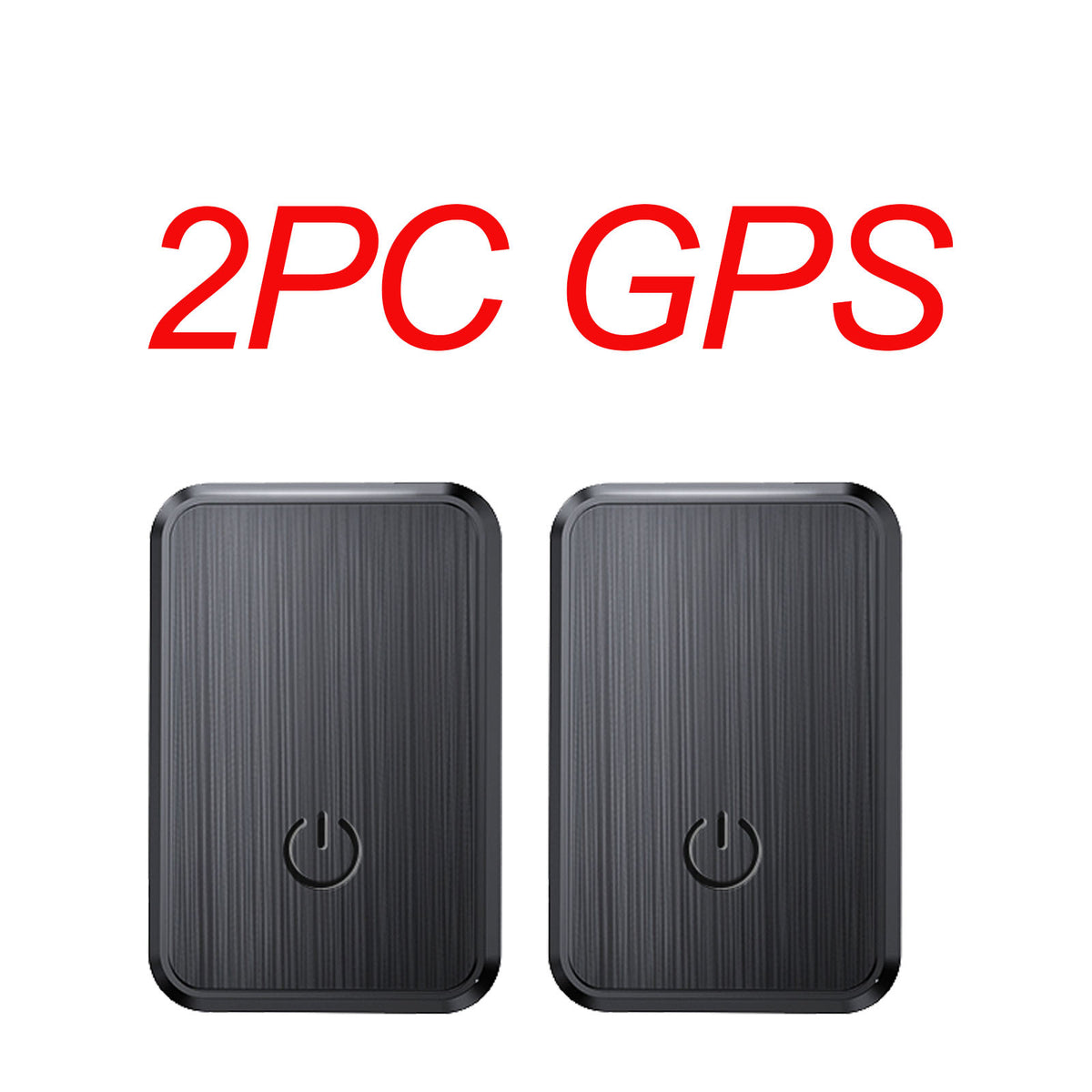 Black Rectangular GF08-Labeled Tracker Device Sets in 2, 3, 4, 5 or 6-Piece Checkout Options