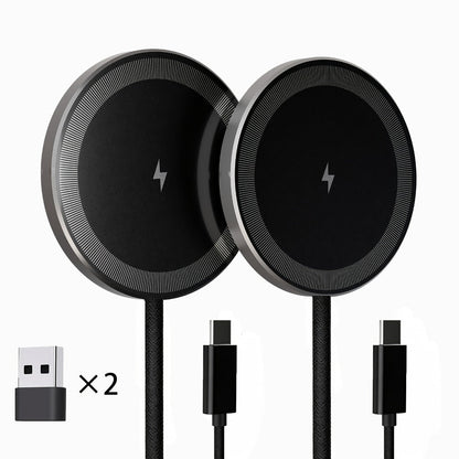 Magnetic Wireless Charging Pad Multi-Pack in White or Black with Two- or Three-Piece Checkout Options
