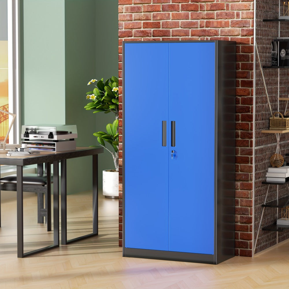 72-Inch Tall Garage Storage Cabinet with Adjustable Shelves for Organized Everyday Storage detail image