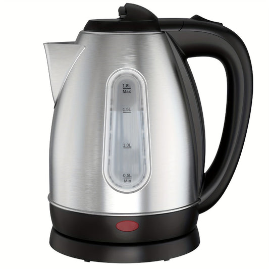 Electric Kettle 1200W Fast Boiling 1.8L Stainless Steel BPA-Free Auto Shut-Off Boil-Dry Protection 360 Swivel Base for Coffee Tea Kitchen Camping Office Home