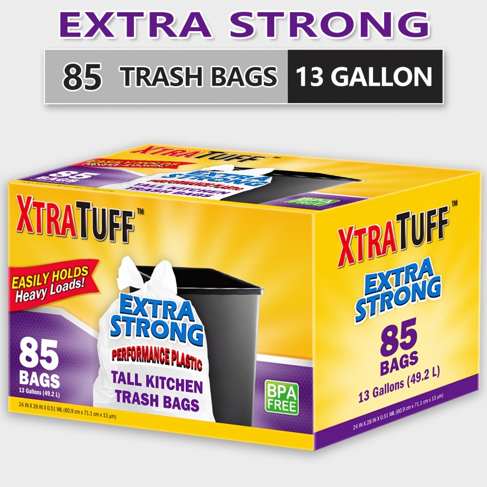 13-Gallon Black or Clear Trash Bags with Standard or Drawstring Styles in 44 to 360-Count Packs