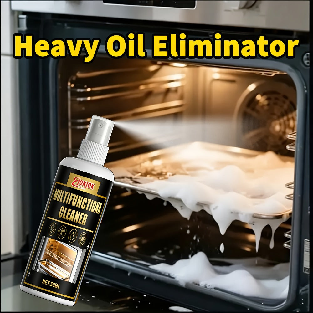 Calcium Carbonate Metal Cleaner Spray - Oil Stain Remover for Stove Oven Cooktop, Polish & Restoration Formula with Sponge