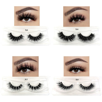 DD Curl False Eyelashes Multipack with 20 Pairs across Five Mixed Styles in Glitter-Top Round Cases