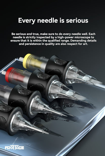 Tattoo Needle Cartridge Set 26 Sizes Integrated High Transparency Tips Round Liner Shader Curved Magnum M1 RL RS CM Disposable for Professional Artists & Beginners