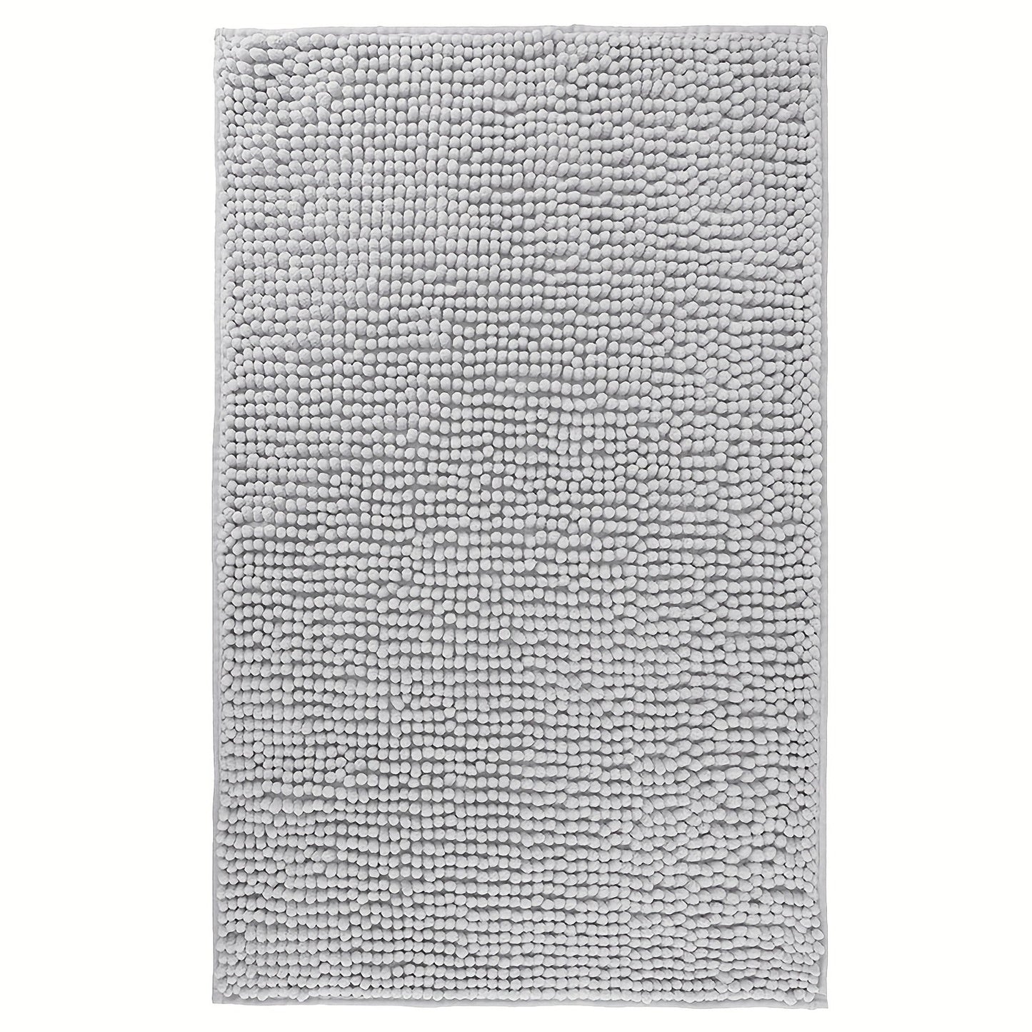 Chenille Bath Rug Extra Thick Soft Absorbent Non-Slip Bathroom Mat Machine Washable, Multiple Sizes & Colors