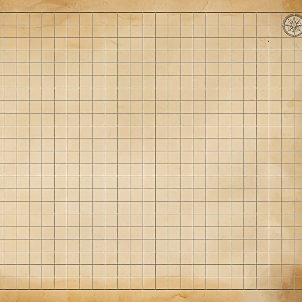 Fantasy Tabletop RPG Starter Map Set with Six Terrain Grids, Dice, Character Sheets and Templates