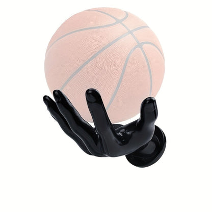 Wall Mounted Hand Shape Sports Ball Display Shelf - Decorative Storage Organizer for Laundry Rooms, Closets and Home Organization