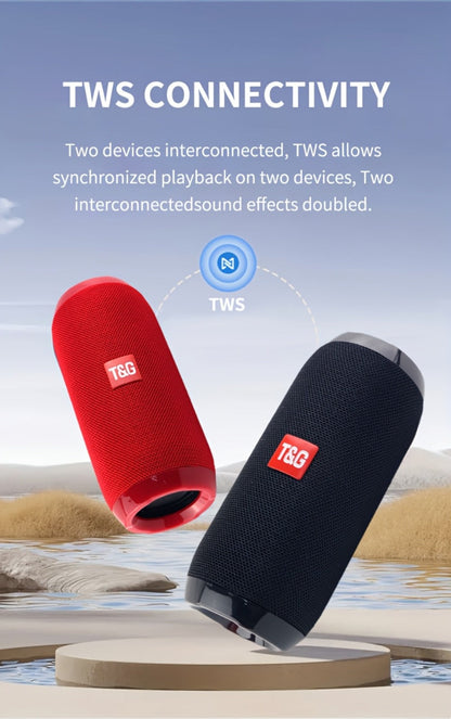 Bluetooth Speaker T&G TG117 10W TWS Model with 1200mAh Battery, FM, TF, USB, Type-C and Eight Colors
