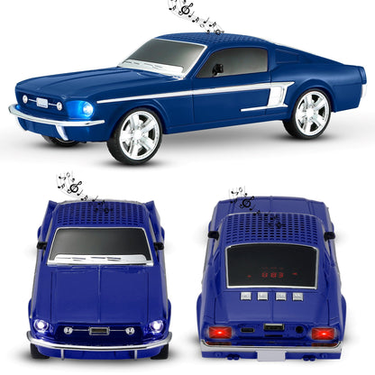 Fuzix WS-1967 Classic Car Bluetooth Speaker with LED Lights | Retro Replica Wireless Stereo, FM Radio, USB/TF/AUX, Built-in Mic, Rechargeable – Novelty Gift for Car Enthusiasts, Home, Travel & Parties