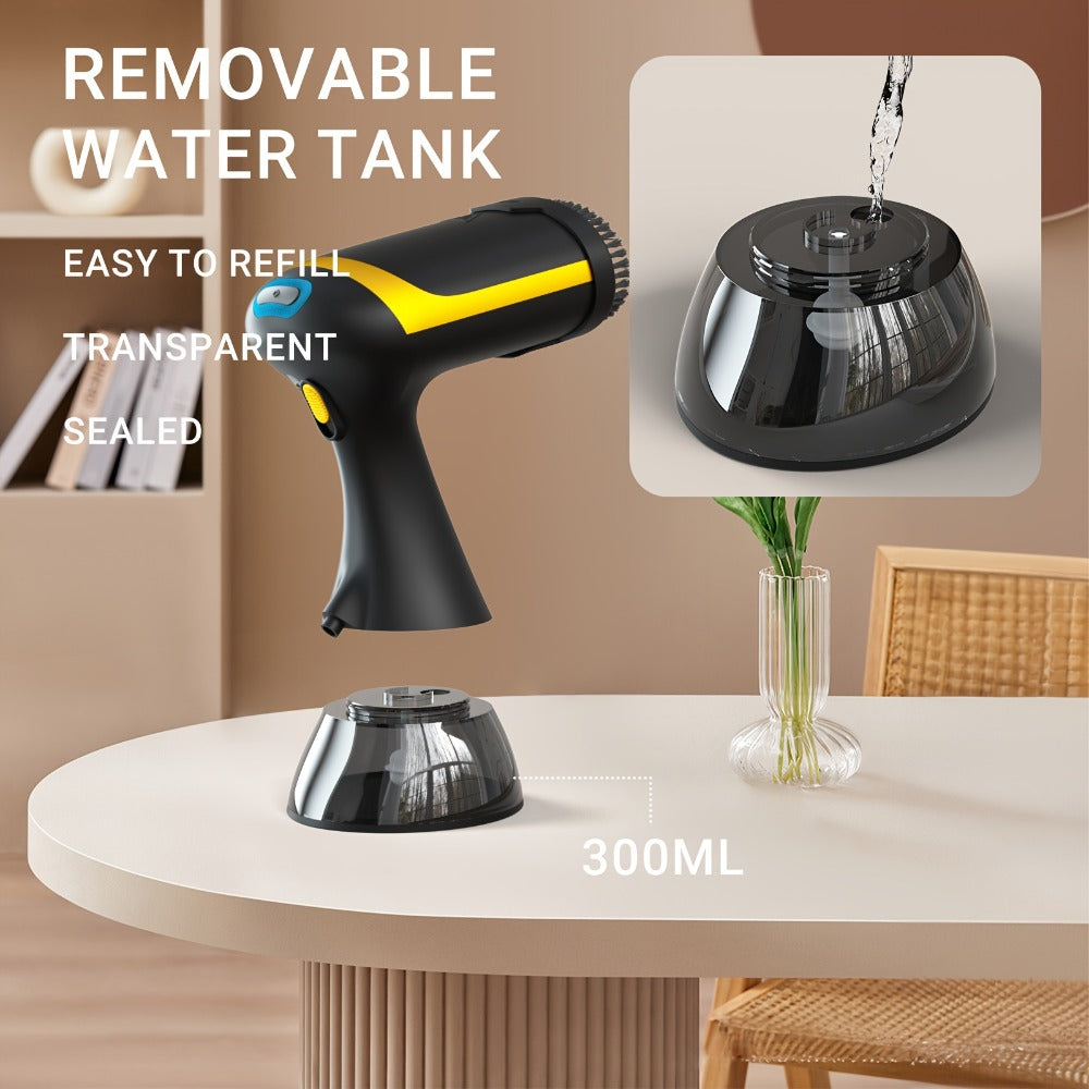 1100W Handheld Garment Steamer with 300ml Tank, Cleaning Brush and Four Color or Model Labels