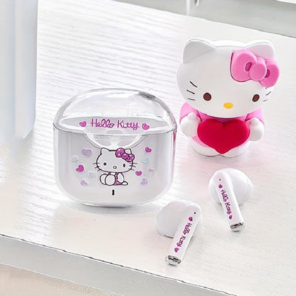 Kuromi My Melody Pompompurin Wireless Earbuds Authorized – 5 Cute Sanrio Character Styles Bluetooth Headphones for Daily Exercise Calls Learning – Holiday Birthday Gift for Girls Teens Women